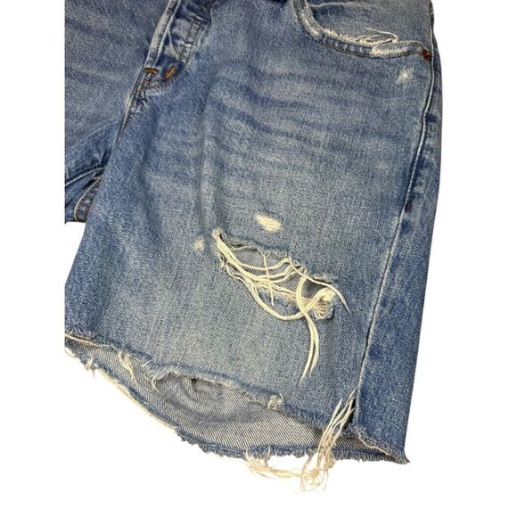 Abercrombie & Fitch Women’s 4 Ames Low Rise Slim Boyfriend Denim Jean Shorts - Picture 2 of 7